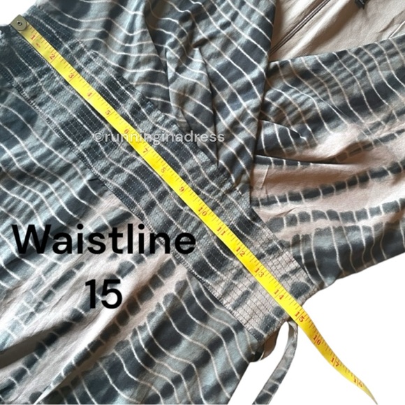 W118 Walter Baker Raquel Long Sleeve Maxi Dress In Green And Cream Print - Picture 9 of 11